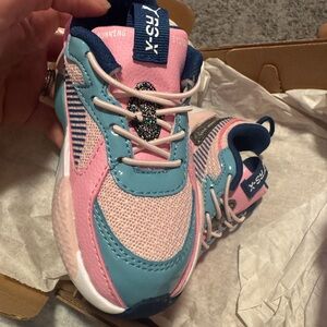 Puma Kids Sneakers in Pink and Teal